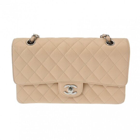 CHANEL Matrasse ChainShoulder W flap 9.8" beige A01112 800000128055000 - Picture 1 of 12
